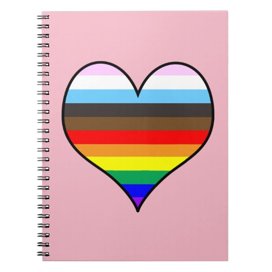Rainbow Heart Notitieboek (Voorkant)