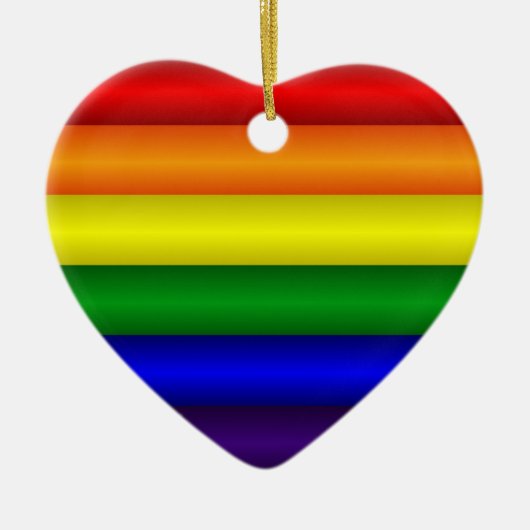 Rainbow Heart Ornament (Voorkant)