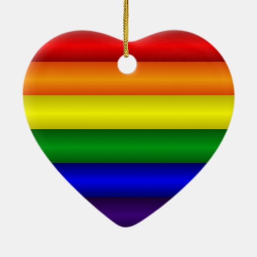 Rainbow Heart Ornament (Achterkant)