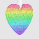 Rainbow Heart Ornament (voorkant)