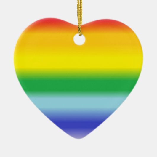 Rainbow Heart Ornament (Voorkant)