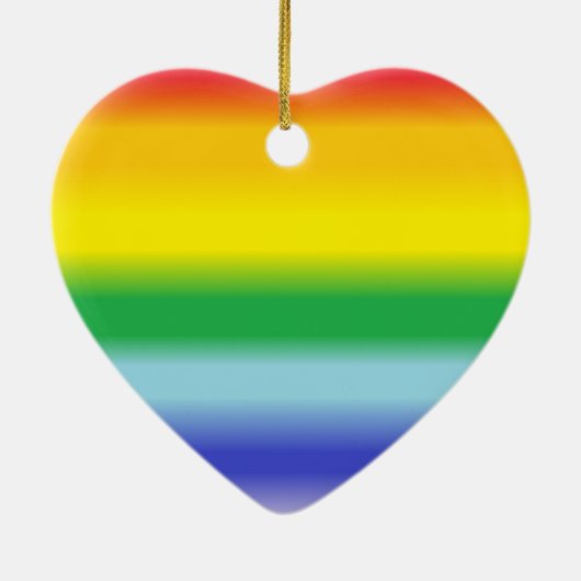 Rainbow Heart Ornament (Achterkant)