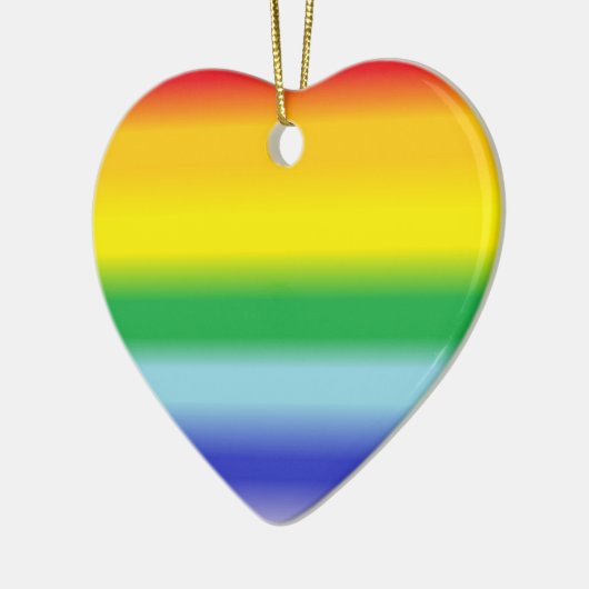 Rainbow Heart Ornament (Links)