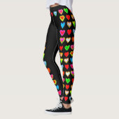 Rainbow Heart Pastel Leggings (Links)