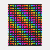Rainbow Heart Patroondeken Fleece Deken (Voorkant)