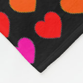 Rainbow Heart Patroondeken Fleece Deken (Hoek)