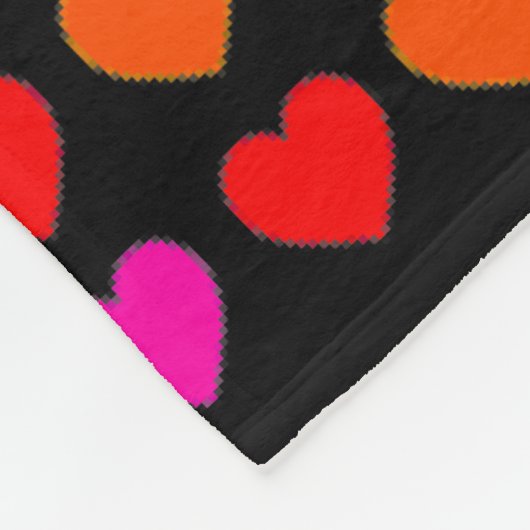 Rainbow Heart Patroondeken Fleece Deken (Hoek)