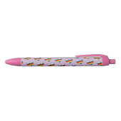 Rainbow Heart Pattern Black Ink Pen (Bovenkant)