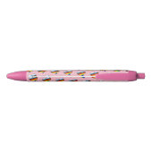 Rainbow Heart Pattern Black Ink Pen (Achterkant)