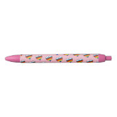 Rainbow Heart Pattern Black Ink Pen (Voorkant)