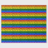Rainbow Heart Pattern Cadeaupapier (Vlak)