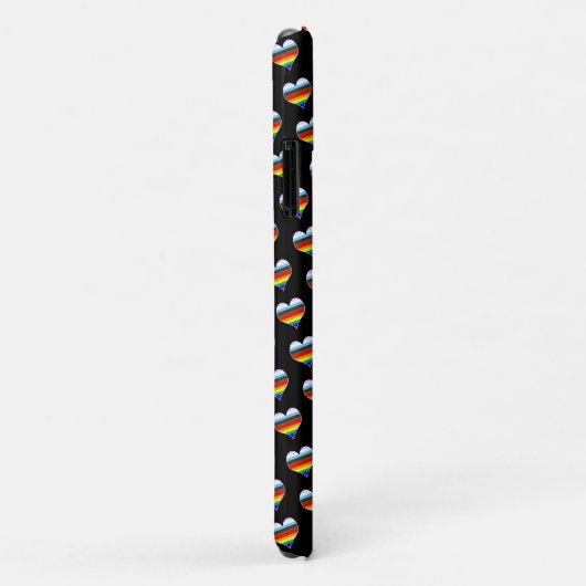 Rainbow Heart Pattern Case-Mate iPhone Case (Achterkant/rechts)