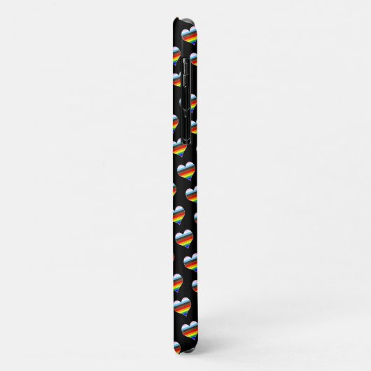 Rainbow Heart Pattern Case-Mate iPhone Case (Achterkant/links)