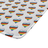 Rainbow Heart Pattern Cutting Board Snijplank (Hoek)