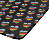Rainbow Heart Pattern Cutting Board Snijplank (Hoek)
