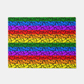 Rainbow Heart Pattern Deurmat (Voorkant)