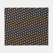 Rainbow Heart Pattern Fleece Deken (Voorkant (Horizontaal))