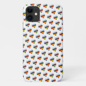 Rainbow Heart Pattern Hoesje-Mate iPhone Case (Achterkant)