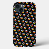 Rainbow Heart Pattern Hoesje-Mate iPhone Case (Achterkant)