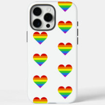 Rainbow Heart Pattern iPhone 16 Pro Max Hoesje