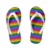 Rainbow Heart Pattern Kinder Teenslippers (Voetbed)