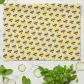 Rainbow Heart Pattern Kitchen Towel Theedoek (Gevouwen)