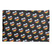 Rainbow Heart Pattern Kussensloop (Achterkant)
