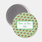Rainbow Heart Pattern Magnet (Voorkant / Achterkant)