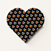 Rainbow Heart Pattern Notitieboek (Achterkant)