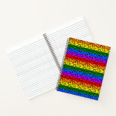 Rainbow Heart Pattern Notitieboek (Binnen)