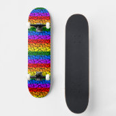 Rainbow Heart Pattern Persoonlijk Skateboard (Voorkant)