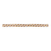 Rainbow Heart Pattern Satin Ribbon Satijnen Lint (Voorkant)