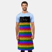 Rainbow Heart Pattern Schort (Gedragen)