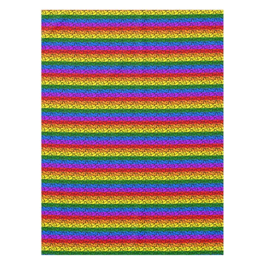 Rainbow Heart Pattern Tafelkleed (Voorkant)