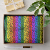 Rainbow Heart Pattern Tissuepapier (Geschenk)