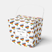 Rainbow Heart Pattern voor Vor Box Bedankdoosjes (Voorkant Zijde)