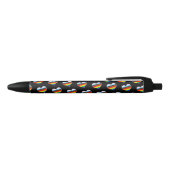 Rainbow Heart Pattern Zwarte Inkt Pen (Bovenkant)