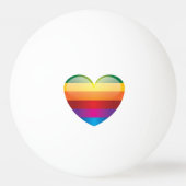 Rainbow Heart Pingpongbal (Voorkant)