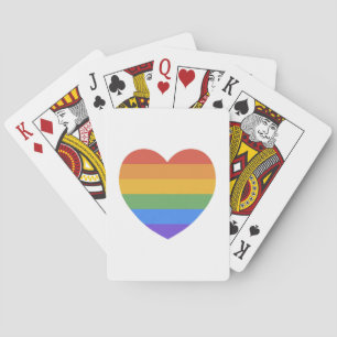 Rainbow Heart Pokerkaarten