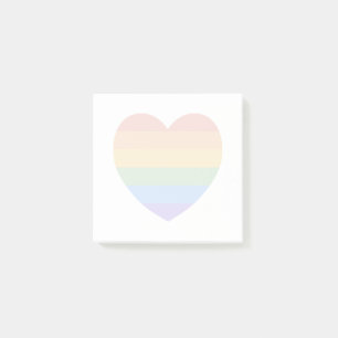 Rainbow Heart Post-it® Notes