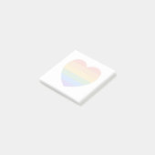 Rainbow Heart Post-it® Notes (Schuin)