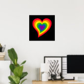 Rainbow Heart poster (Thuiskantoor)