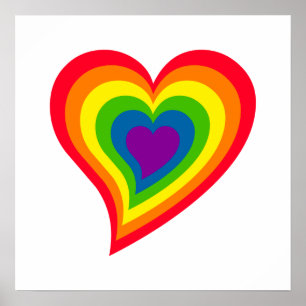 Rainbow Heart poster