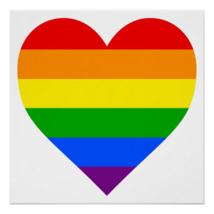 RAINBOW HEART POSTER