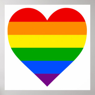 RAINBOW HEART POSTER