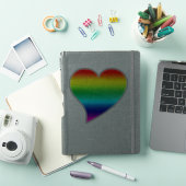 Rainbow Heart pride lgbetq lgbt vlag Sticker (iPad Cover)