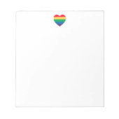 Rainbow Heart Pride Notitieblok (Voorkant)