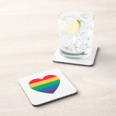 Rainbow Heart Pride Onderzetter Set (Rechterzijde)