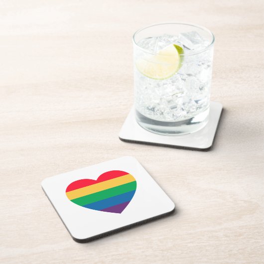 Rainbow Heart Pride Onderzetter Set (Rechterzijde)