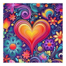 Rainbow Heart Pride-Poster